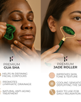 Limited Premium Xiuyan Jade Roller & Gua Sha Set