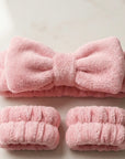 Spa Headband + Wristband Set