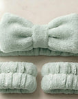 Spa Headband + Wristband Set